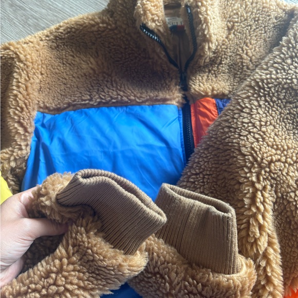 KULE “The Krispie” Colorblock Sherpa Chestnut Jacket - Picture 9 of 16